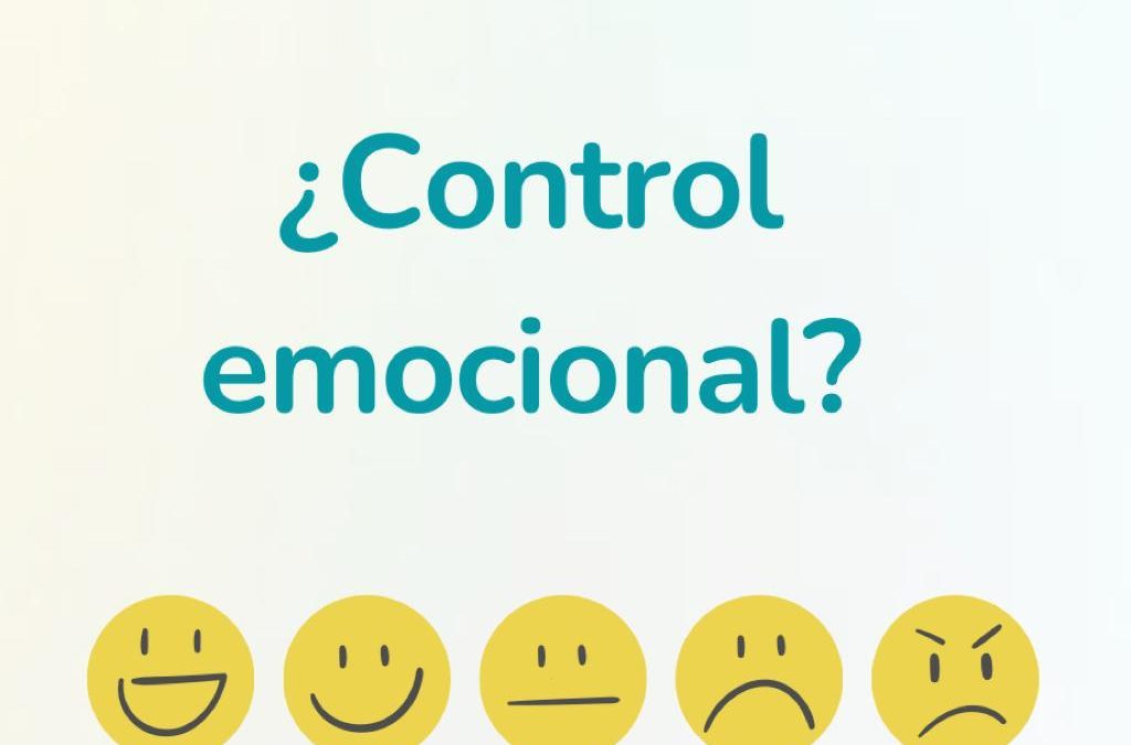 ¿Control o gestión emocional?